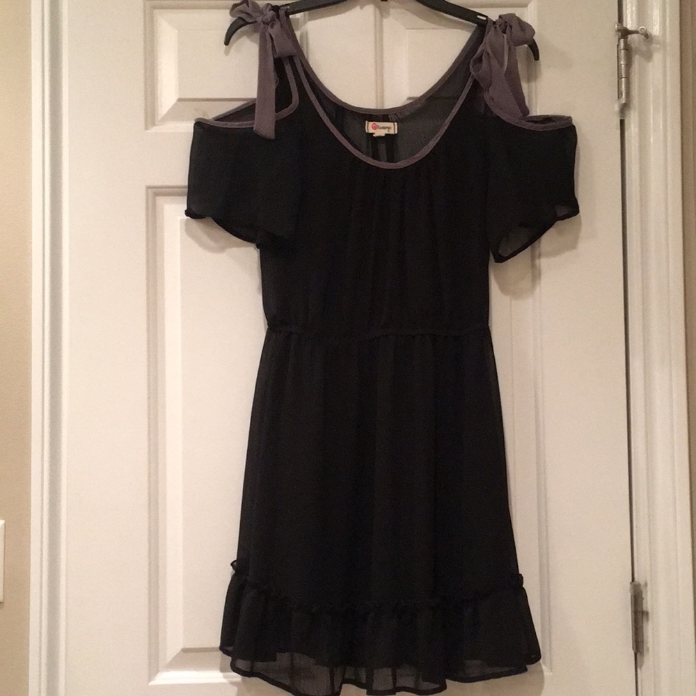 Black mini dress